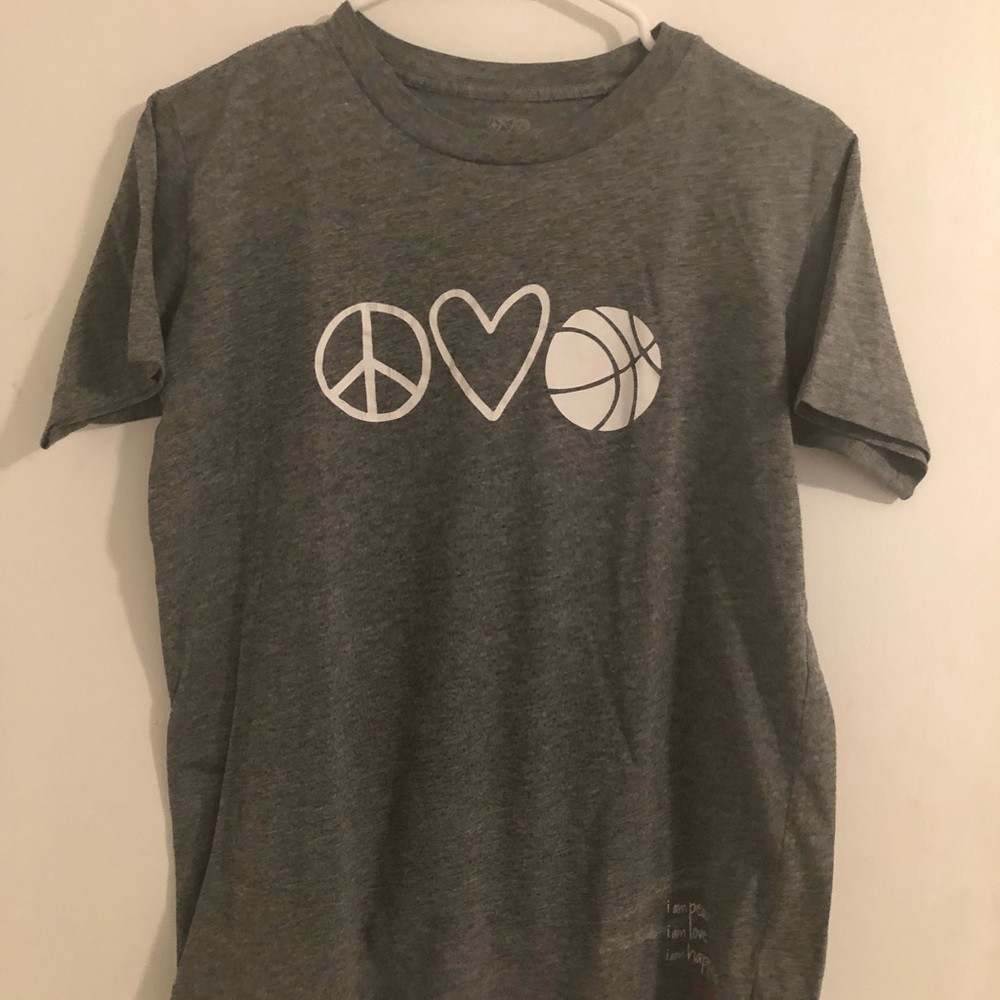 Girls Basketball Peace Love World T Shirt